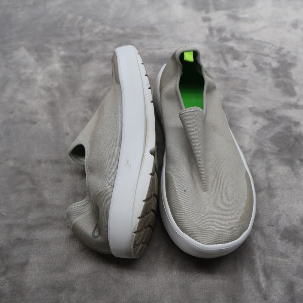 OOFOS Womens 10 Recovery Shoes Gray OOmg eeZee Low Slip-On Comfort Lightweight